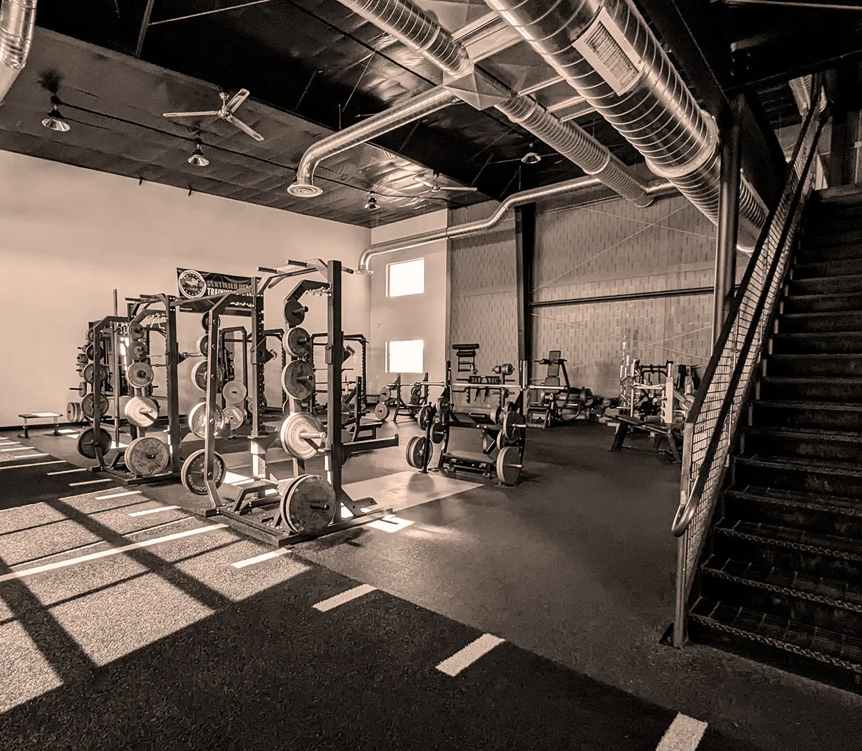 Main addition workout area at Laramie Fitness