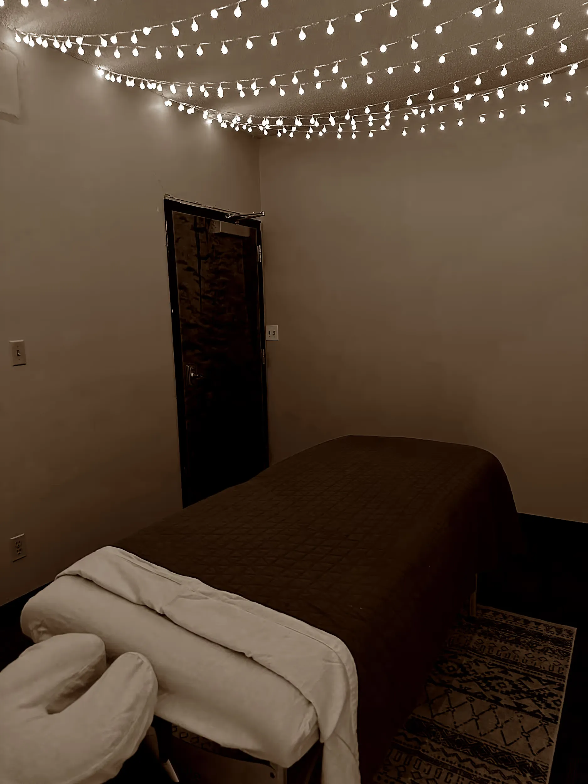 Massage therapy room at Laramie Fitness
